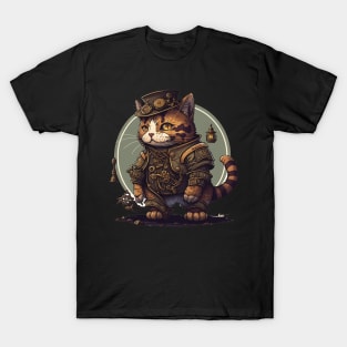 steampunk cat T-Shirt